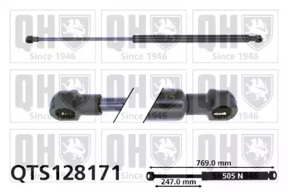 Газовая пружина, крышка багажник QUINTON HAZELL купить