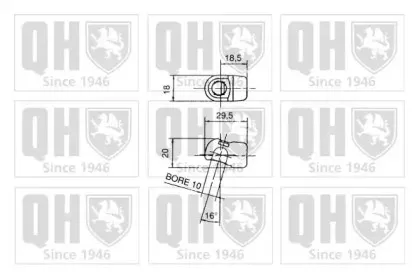 Газовая пружина, крышка багажник QUINTON HAZELL купить