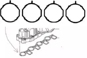 Комплект прокладок, впускной коллектор GOETZE купить