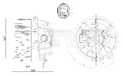 Вентилятор салона TYC купить
