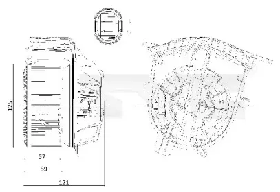 Вентилятор салона TYC купить