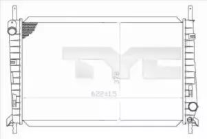 Радиатор, охлаждение двигателя TYC купить