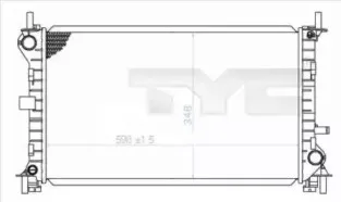 Радиатор, охлаждение двигателя TYC купить