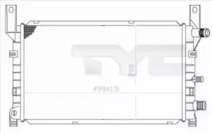 Радиатор, охлаждение двигателя TYC купить