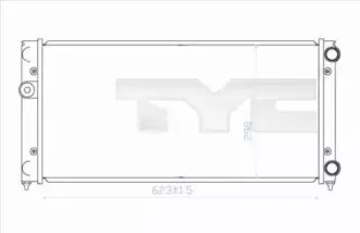 Радиатор, охлаждение двигателя TYC купить