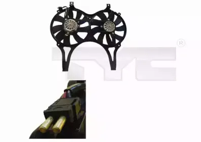 Вентилятор, охлаждение двигателя TYC купить