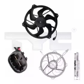 Вентилятор, охлаждение двигателя TYC купить