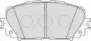 Комплект тормозных колодок, дисковый тормоз FERODO купить
