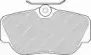Комплект тормозных колодок, дисковый тормоз FERODO купить