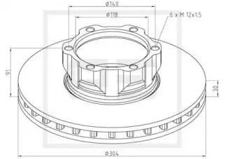 Тормозной диск PE Automotive купить