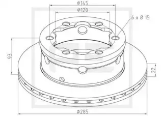Тормозной диск PE Automotive купить