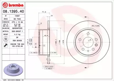Тормозной диск BREMBO купить