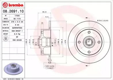 Тормозной диск BREMBO купить