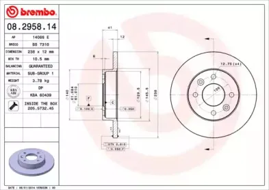 Тормозной диск BREMBO купить