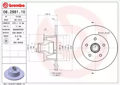 Тормозной диск BREMBO купить