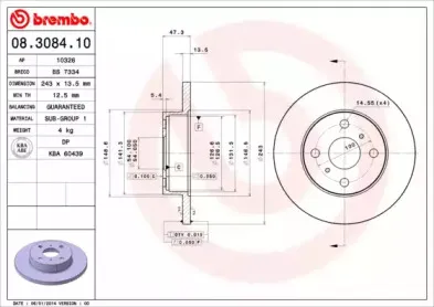Тормозной диск BREMBO купить