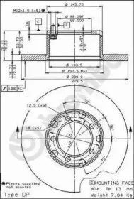 Тормозной диск BREMBO купить