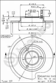 Тормозной диск BREMBO купить