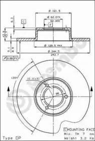 Тормозной диск BREMBO купить