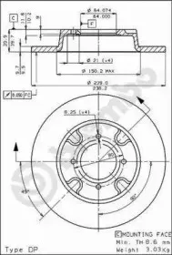 Тормозной диск BREMBO купить