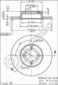 Тормозной диск BREMBO купить
