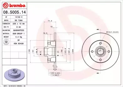 Тормозной диск BREMBO купить