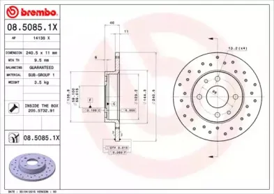 Тормозной диск BREMBO купить