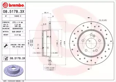 Тормозной диск BREMBO купить