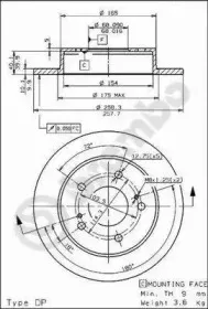 Тормозной диск BREMBO купить