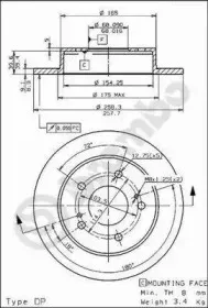 Тормозной диск BREMBO купить