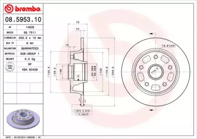 Тормозной диск BREMBO купить