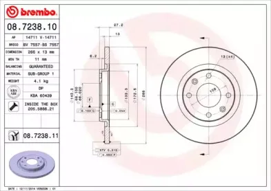 Тормозной диск BREMBO купить