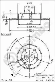 Тормозной диск BREMBO купить