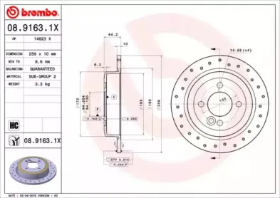 Тормозной диск BREMBO купить