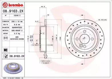 Тормозной диск BREMBO купить