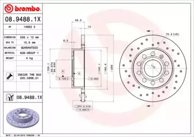 Тормозной диск BREMBO купить