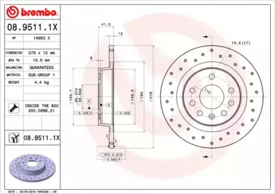 Тормозной диск BREMBO купить