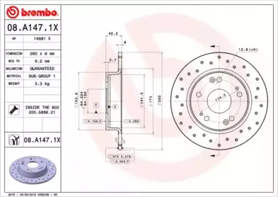 Тормозной диск BREMBO купить