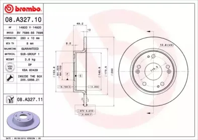 Диск гальмівний BREMBO купить