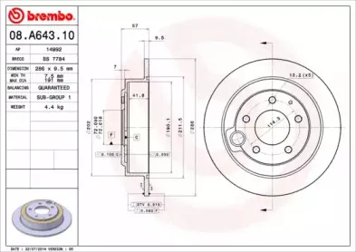 Тормозной диск BREMBO купить