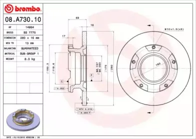 Тормозной диск BREMBO купить