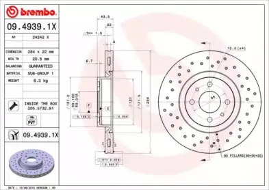 Тормозной диск BREMBO купить