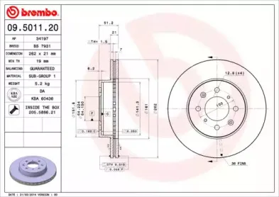 Тормозной диск BREMBO купить