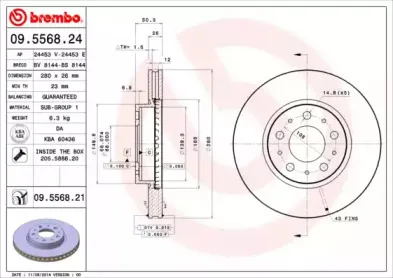 Тормозной диск BREMBO купить