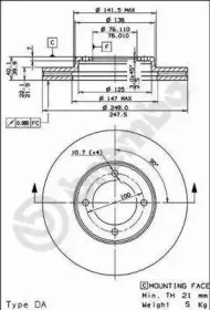 Тормозной диск BREMBO купить