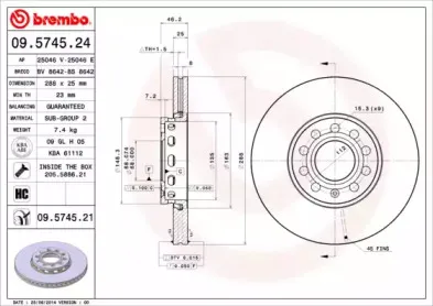 Тормозной диск BREMBO купить