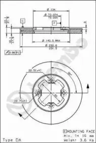 Тормозной диск BREMBO купить