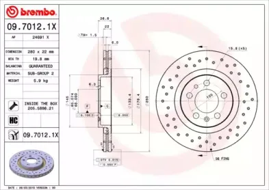 Тормозной диск BREMBO купить