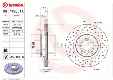 Тормозной диск BREMBO купить