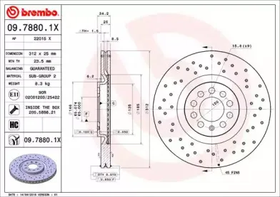 Тормозной диск BREMBO купить